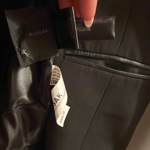 Rudsak black leather blazer - Picture 12 of 12